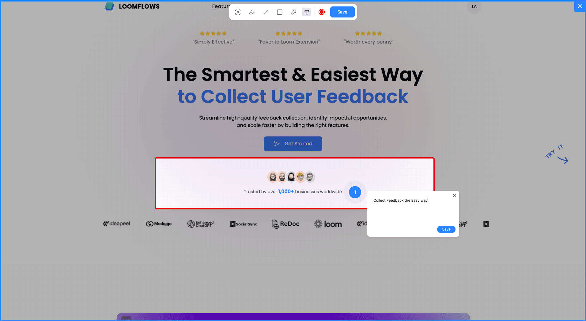 Loom Video Feedback & Annotated Screenshots